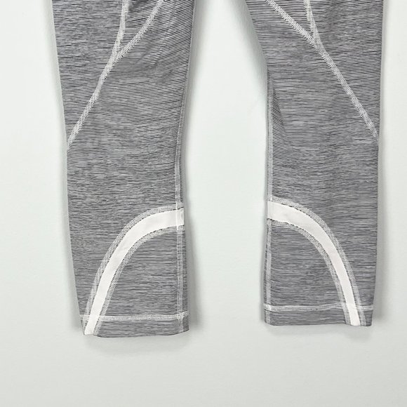 Lululemon Run Inspire Crop II Leggings Wee Are From Space White Combo Fossil 4 - Picture 7 of 11
